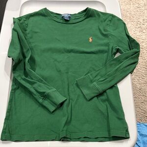 Polo by Ralph Lauren Kids' Forest Green Long Sleeve Tee